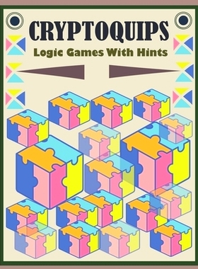 预订 Cryptoquips Logic Games With Hints: Cryptoquote Games Book For Seniors with Answers - Large Print Interesting Crypt