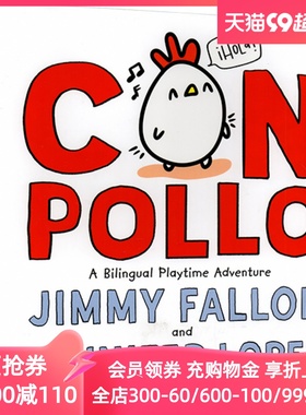 英西双语小鸡 小宝宝管一切都叫妈妈作者Jimmy Fallon 精装幼儿启蒙绘本 英文西班牙文原版 Con Pollo