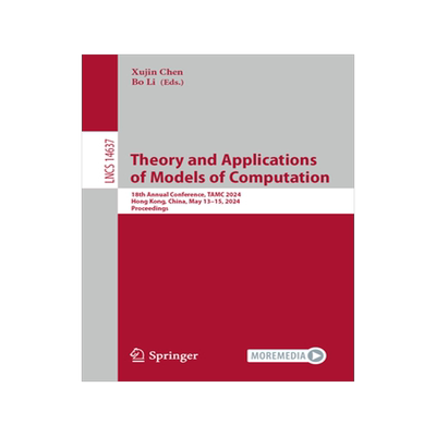 预订 Theory and Applications of Models of Computation