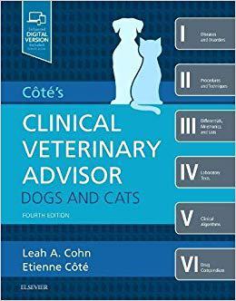 预订  Cote's Clinical Veterinary Advisor: Dogs and Cats 临床兽医顾问：犬与猫
