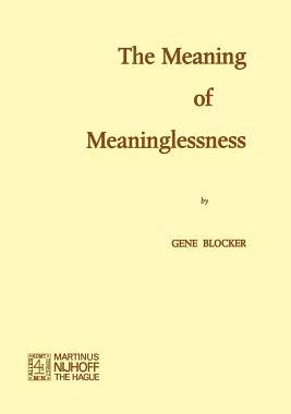 预订 The Meaning of Meaninglessness