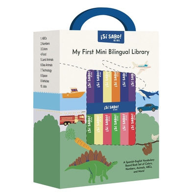 预订 My First Mini Bilingual Library: A Spanish-English Vocabulary Board Book Set of Colors, Numbers, Animals, Abcs, and