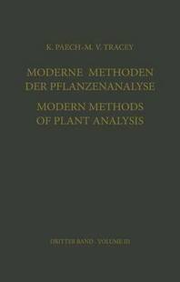 der Pflanzenanalyse Plant Moderne Analysis Methoden Methods 预订 Modern