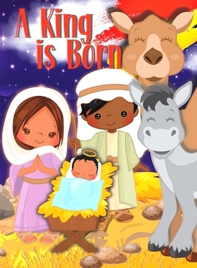 预订 Christmas Nativity Coloring and Activity Book for Kids: A king is Born for African American Kids: 9798366562614
