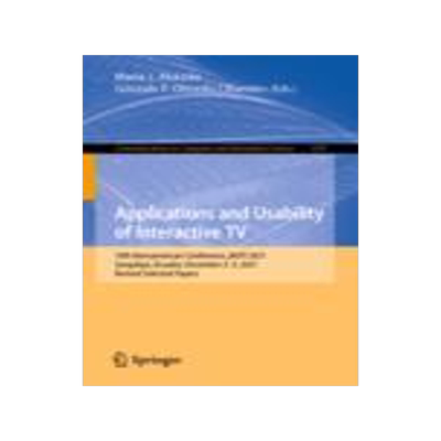 [预订]Applications and Usability of Interactive TV