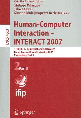 【预订】Human-Computer Interaction - INTERACT 2007