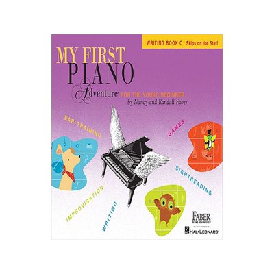英文原版 菲伯尔我的钢琴第一课：C级创作训练（五线谱进阶）My First Piano Adventure: Writing Book C,Skips on the Staff