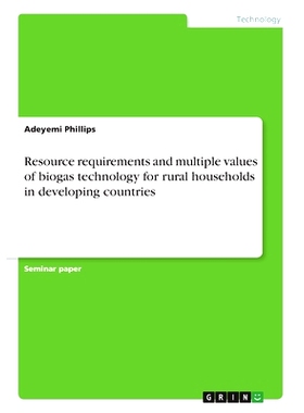 预订 Resource requirements and multiple values of biogas technology for rural households in developing countries: 978366