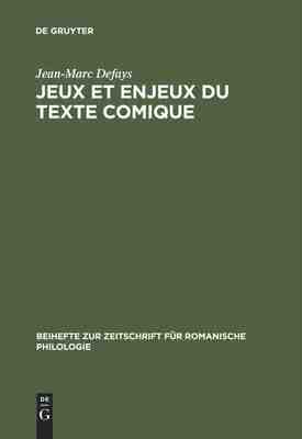 【预订】Jeux et enjeux du texte comique 9783484522435