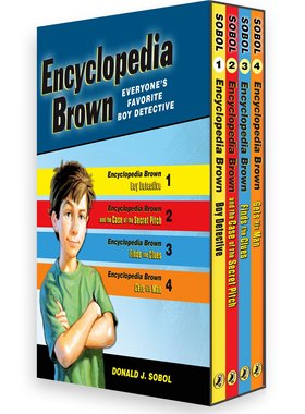 现货英文原版 百科全书布朗4册套装 Encyclopedia Brown Box Set (4 Books)
