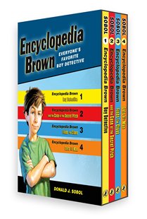 现货英文原版 百科全书布朗4册套装 Encyclopedia Brown Box Set (4 Books)