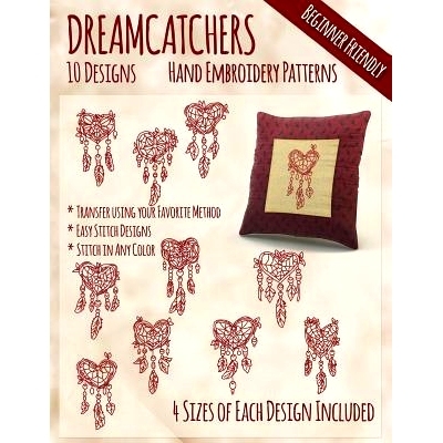 预订 Dreamcatchers Hand Embroidery Patterns: 9781530788934