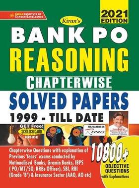 [预订]Bank PO-Chapterwise-Reasoning-Eng-2021 9789391062163