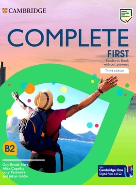 预订 Complete First Student’s Book Without Answers: 9781108903349