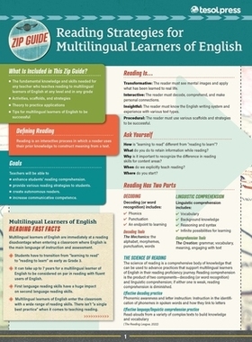 预订 TESOL Zip Guide: Reading Strategies for Multilingual Learners of English (Pack of 25) TESOL Zip 指南：多语言英语学
