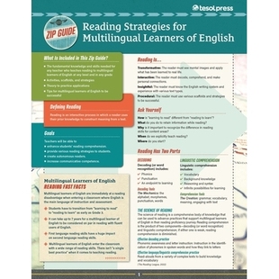 预订 TESOL Zip Guide: Reading Strategies for Multilingual Learners of English (Pack of 25) TESOL Zip 指南：多语言英语学