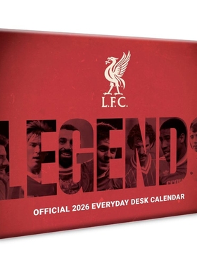 现货 利物浦足球俱乐部 2026年官方台历 每天一页 英文原版 进口日历 英超 欧冠 球队周边 球迷礼物 Liverpool FC Desk Calendar