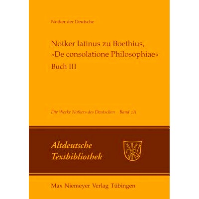 预订 Notker latinus zu Boethius, »De consolatione Philosophiae«: Buch III: Kommentar: 9783484212213