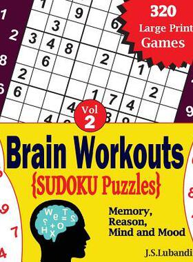 [预订]Brain Workouts SUDOKU(Numbered) Puzzles 9781545538470