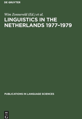 【预订】Linguistics in the Netherlands 1977–1979 9783110133219