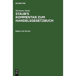 Handelsgesetzbuch Bd. Pinner Staub 9783111075389 Zitiermethode Komm. 12A 预订