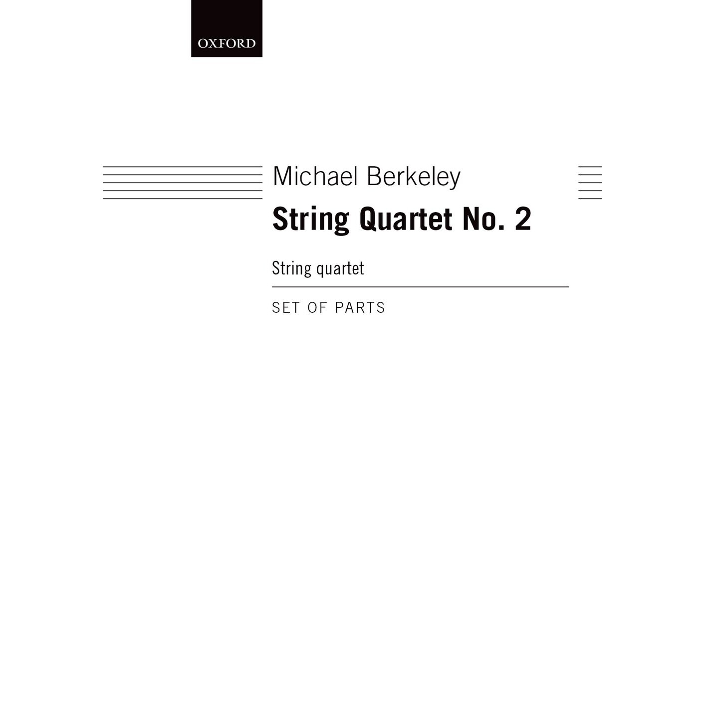 预订 String Quartet No. 2 弦乐四重奏二号: 9780193412354