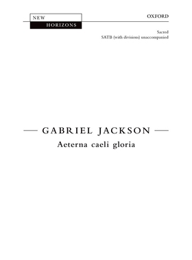 预订 Aeterna caeli gloria 永恒天空的荣耀: 9780193361683