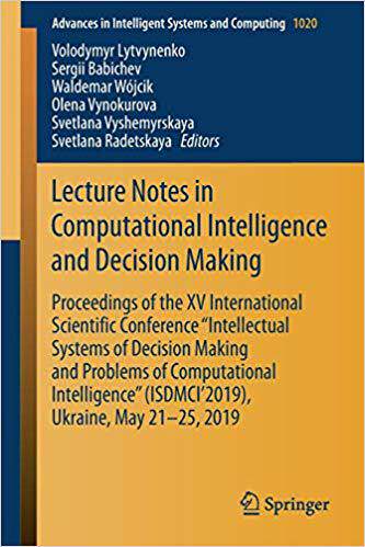 【预售】Lecture Notes in Computational Intelligence and Decision Making