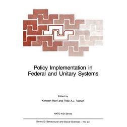 预订 Policy Implementation in Federal and Unitary Systems