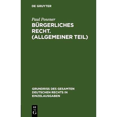 预订 Bürgerliches Recht. (Allgemeiner Teil): 9783111230078