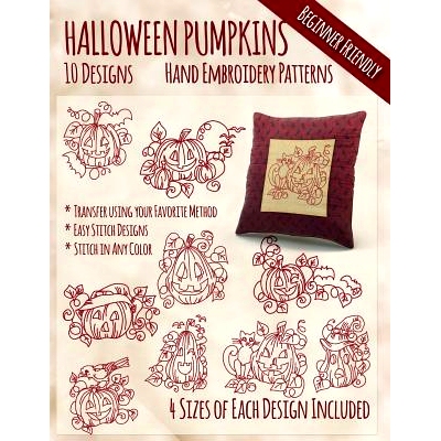 预订 Halloween Pumpkins Hand Embroidery Patterns: 9781530790319