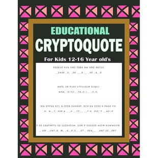 预订 Educational Cryptoquote For Kids 12-16 Year old’s: Amazing Cryptoquote Large Print Games Book: 9798321738115