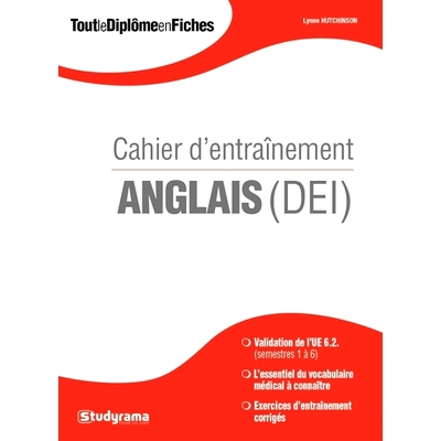 预订 Anglais (DEI) : cahier d’entraînement 英语（DEI）：培训书: 9782759033676