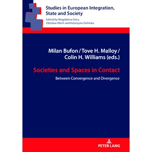 接触 9783631855393 Spaces Between Convergence Contact and 社会和空间 预订 Divergence Societies