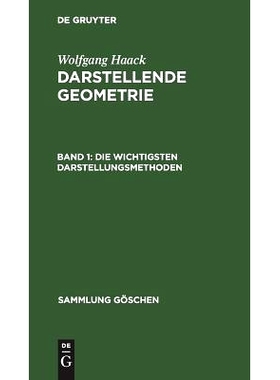 预订 Die wichtigsten Darstellungsmethoden: Grund- und Aufriss ebenflächiger Körper: 9783111248318
