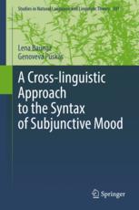 【预订】A Cross-linguistic Approach to the Syntax of Subjunctive Mood 9783031045394