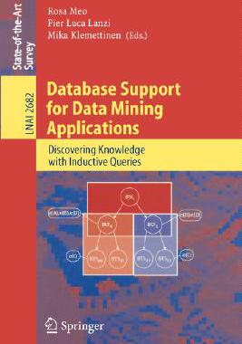【预订】Database Support for Data Mining Applications