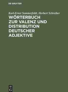 【预订】Wörterbuch zur Valenz und Distribution deutscher Adjektive 9783484104570