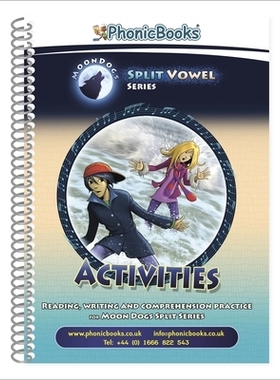 预订 Phonic Books Moon Dogs Split Vowel Spellings Activities 语音书《月亮狗》拆分元音拼写活动: 9781783693436