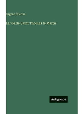 预订 La vie de Saint Thomas le Martir: 9783386633475