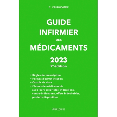 预订 Guide infirmier des médicaments : 2023 *护理指南：2023: 9782224036683