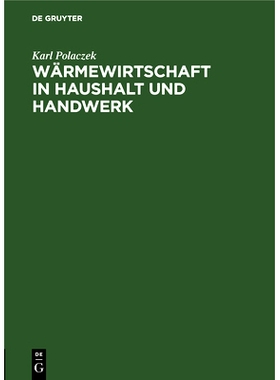 预订 Wärmewirtschaft in Haushalt und Handwerk: 9783486753561