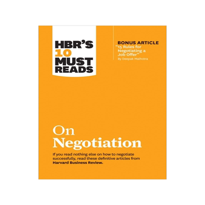 英文原版 哈佛商业评论管理必读：商务谈判 HBR's 10 Must Reads on Negotiation by Daniel Kahneman; Deepak Malhotra