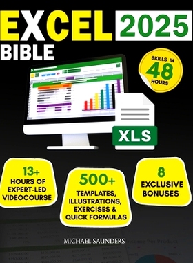 预订 Excel 2025 Made Simple: Your Ultimate Beginner’s Guide with 500+ Templates, Illustrations, Practical Exercises and