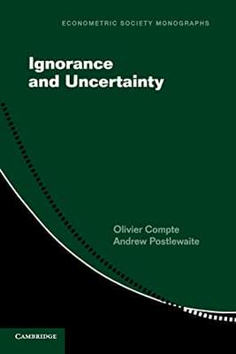 【预订】Ignorance and Uncertainty