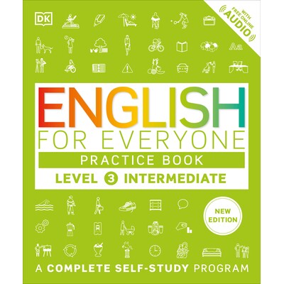 预订 适合所有人的英语练习册第 3 级中级：完整的自学计划 DK English for Everyone DK Everyone系列 外语学习 - 英语作为第二语