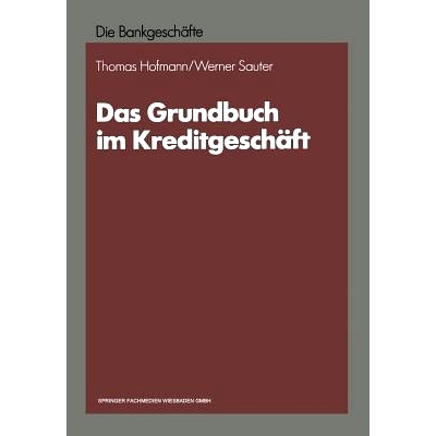 预订 Das Grundbuch im Kreditgeschäft: 9783663013457