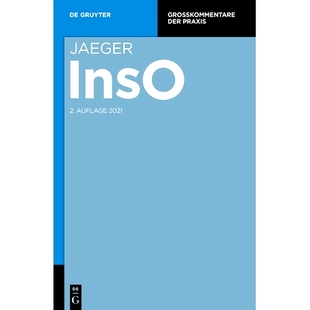 9783110343465 Insolvenzordnung 128 103 Jaeger 预订