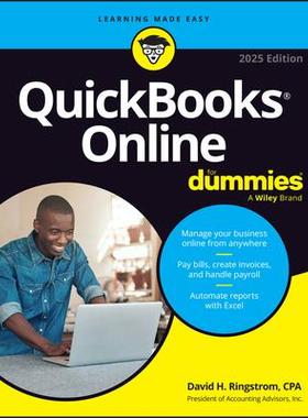 预订 Quickbooks Online For Dummies, 2025 Edition Quickbooks 在线达人迷，2025 年版: 9781394282029