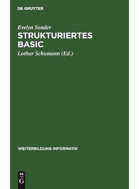 预订 Strukturiertes BASIC: Die volle Programmiersprache unter MS DOS und UNIX Version 3.0: 9783486213980
